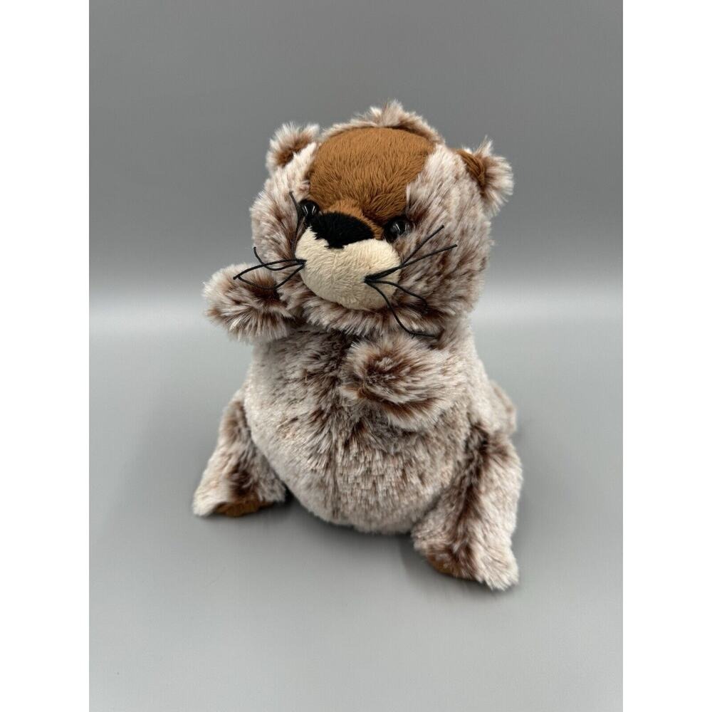 Ganz Webkins Groundhog Plush HM179 Stuffed Animal Toy Frosted Brown 7" No Code